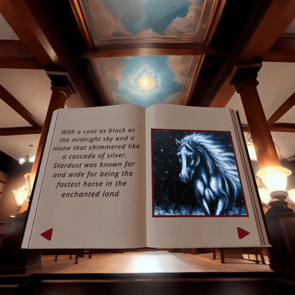 Miskara Store: a virtual retail space seen in VR.
